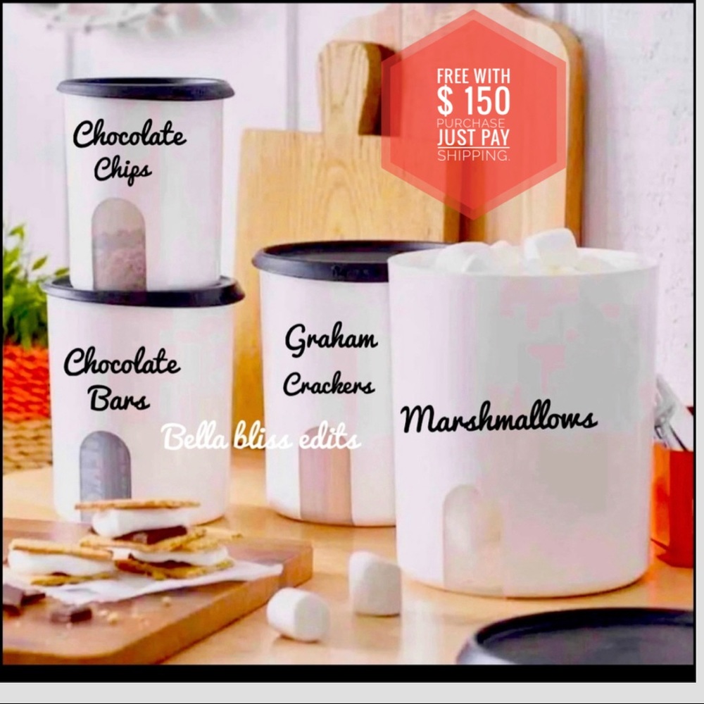 New!!!!!! Tupperware one touch canister